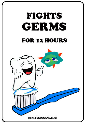 oral b slogan - Fights germs for 12 hours.